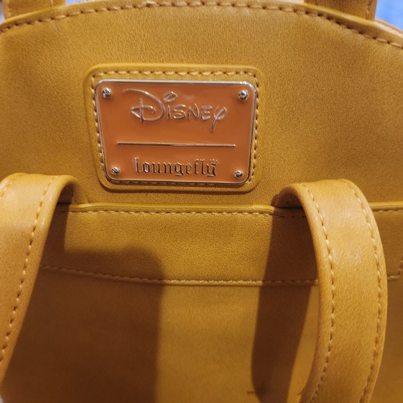 Loungefly Disney Beauty and the Beast Enchanted Rose mini Backpack Yellow - Picture 4 of 7